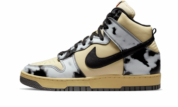 Nike Dunk High 1985 Black Acid Wash Nike Shoes Slip Ons