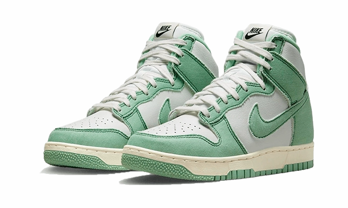 Fusion Nike Shoes Nike Dunk High 1985 Enamel Green Denim