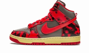 Nike Dunk High 1985 Red Acid Wash Wrestling Nike Shoes