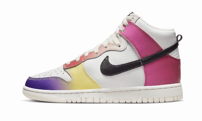 Nike Dunk High Multi-Color Gradient Nike Sock Shoe