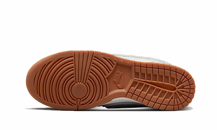 Nike Dunk High Retro Chenille Swoosh White Grey Nike Cushion Shoes