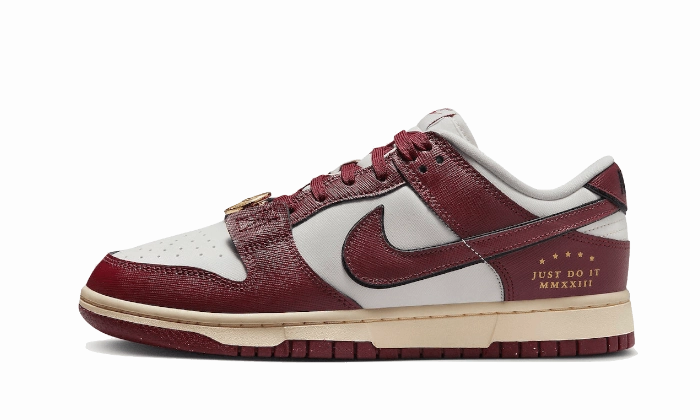 Nike Dunk Low SE Sail Team Red Nike Shoes Waffle Iron