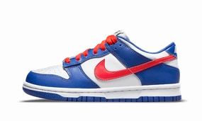 Nike Dunk Low White Royal Red Vintage Nike Bowling Shoes