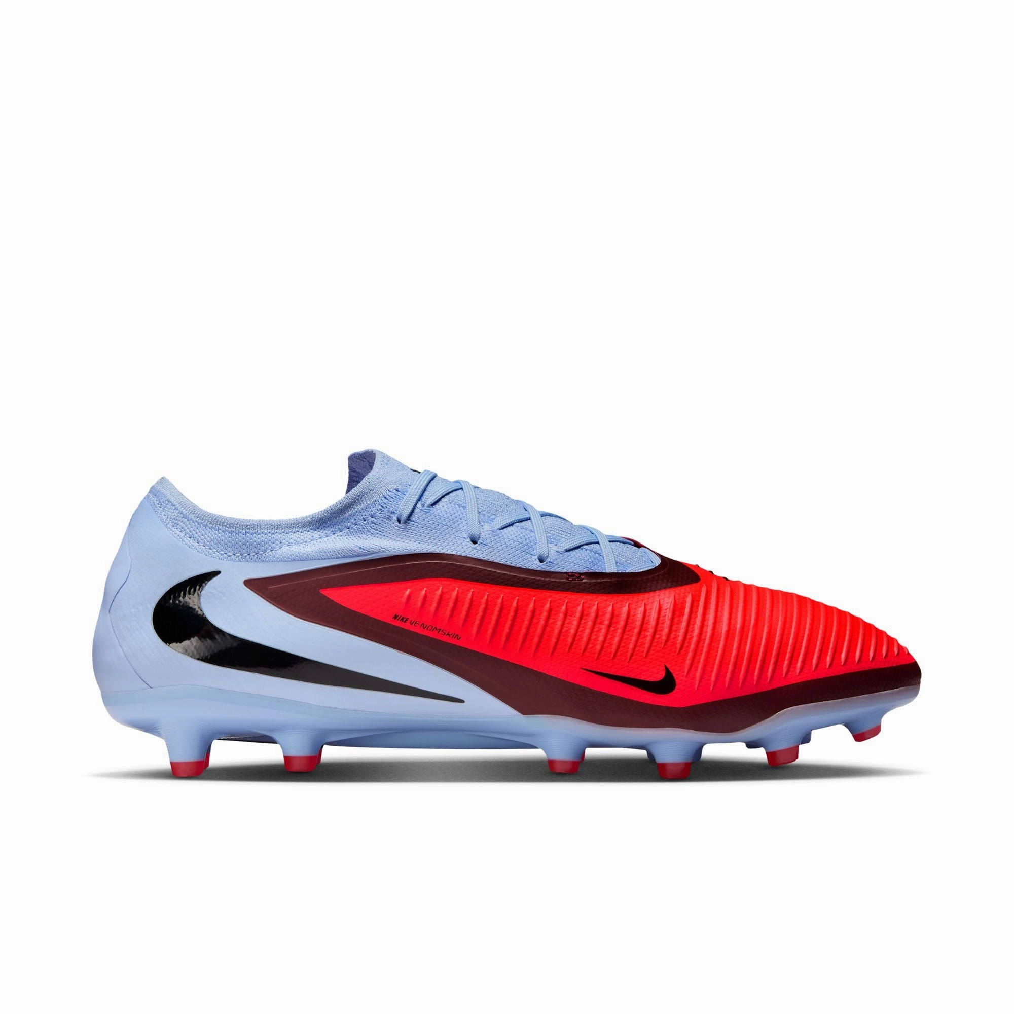 Mohamed Salah Soccer Cleats Nike Phantom 6 360 Pro AG Artificial Grass Soccer Cleats - Royal Tint/Bright Crimson
