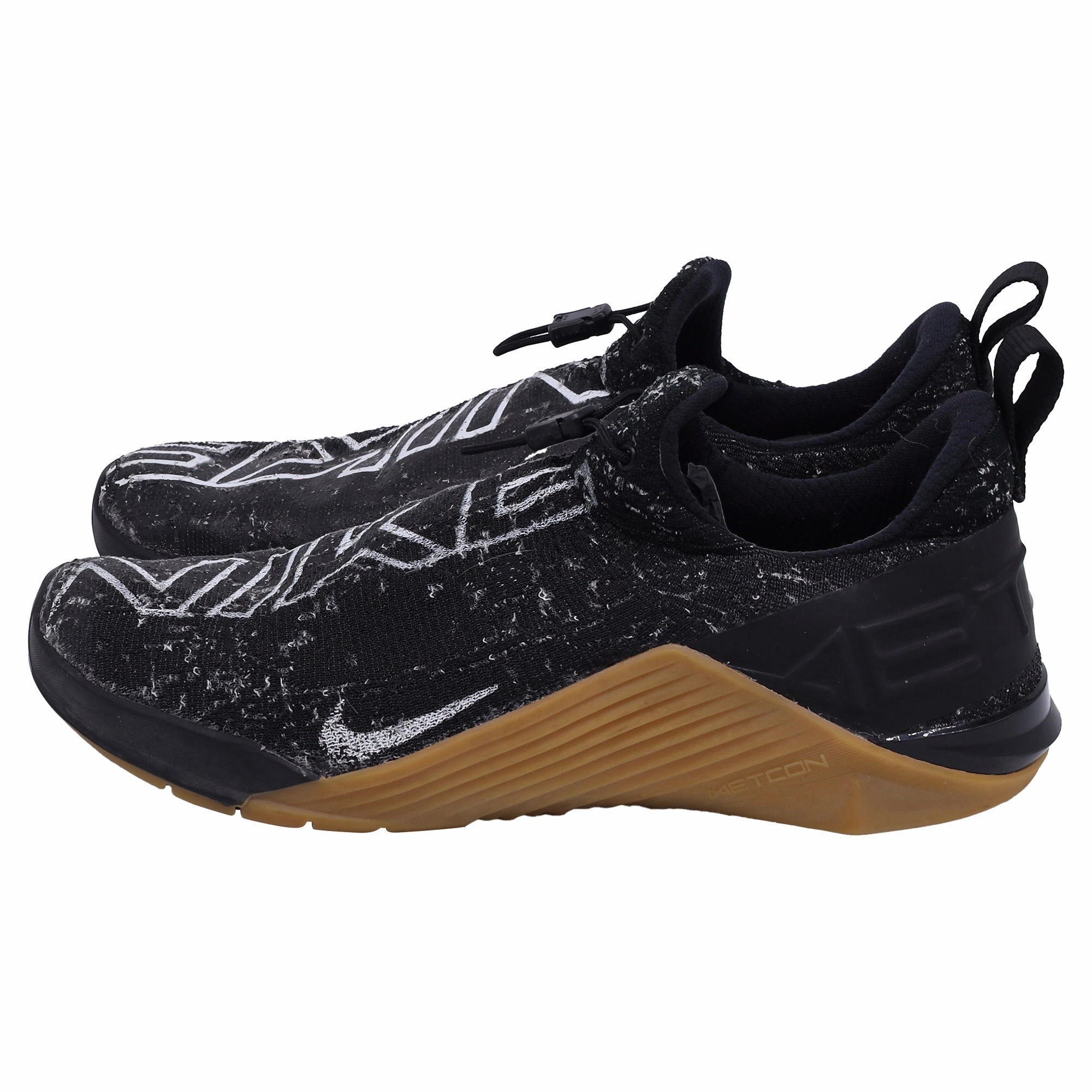 Nike React Metcon Sneakers in Black Gum Polyester Training Lifting Shoes