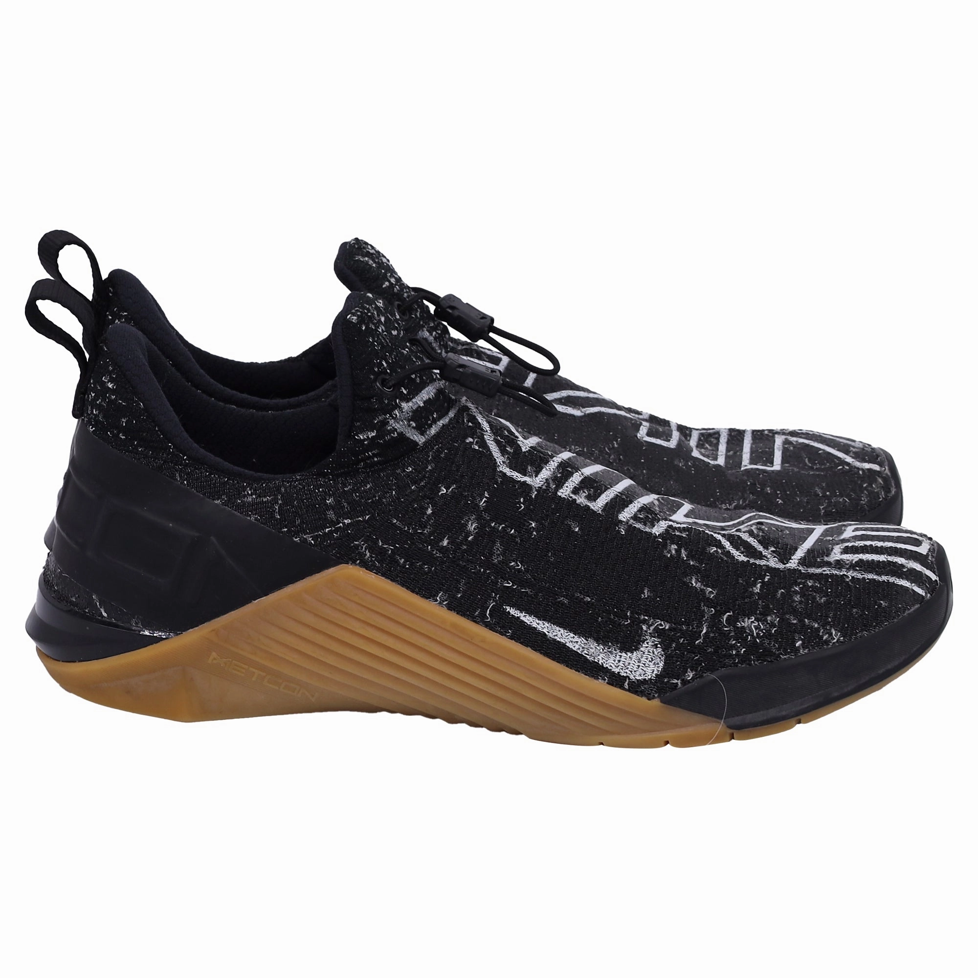 Best Training Running Shoes Nike React Metcon Sneakers in Black Gum Polyester