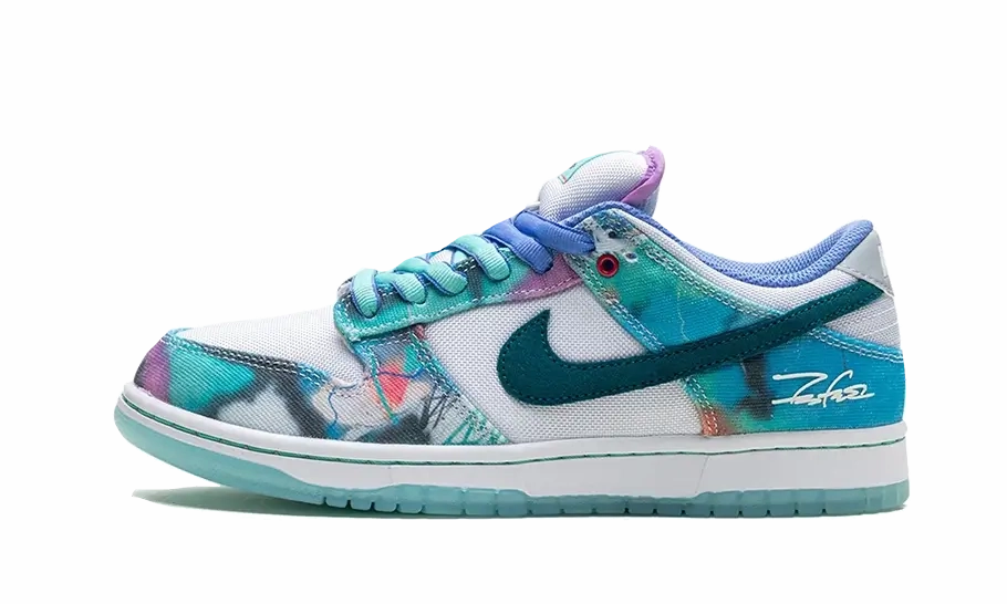 Nike SB Dunk Low Futura Laboratories Bleached Aqua Nike Hoop Shoes