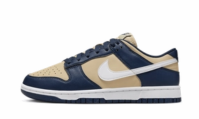 Nike Dunk Low Next Nature Midnight Navy Gold Customized Custom Nike Shoes