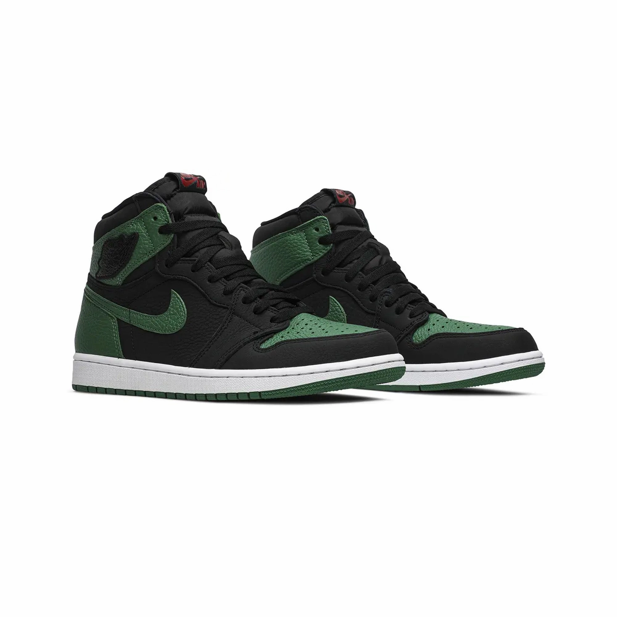 Air Raid Basketball Shoes Air Jordan 1 Retro High 'Pine Green Black' (2020)