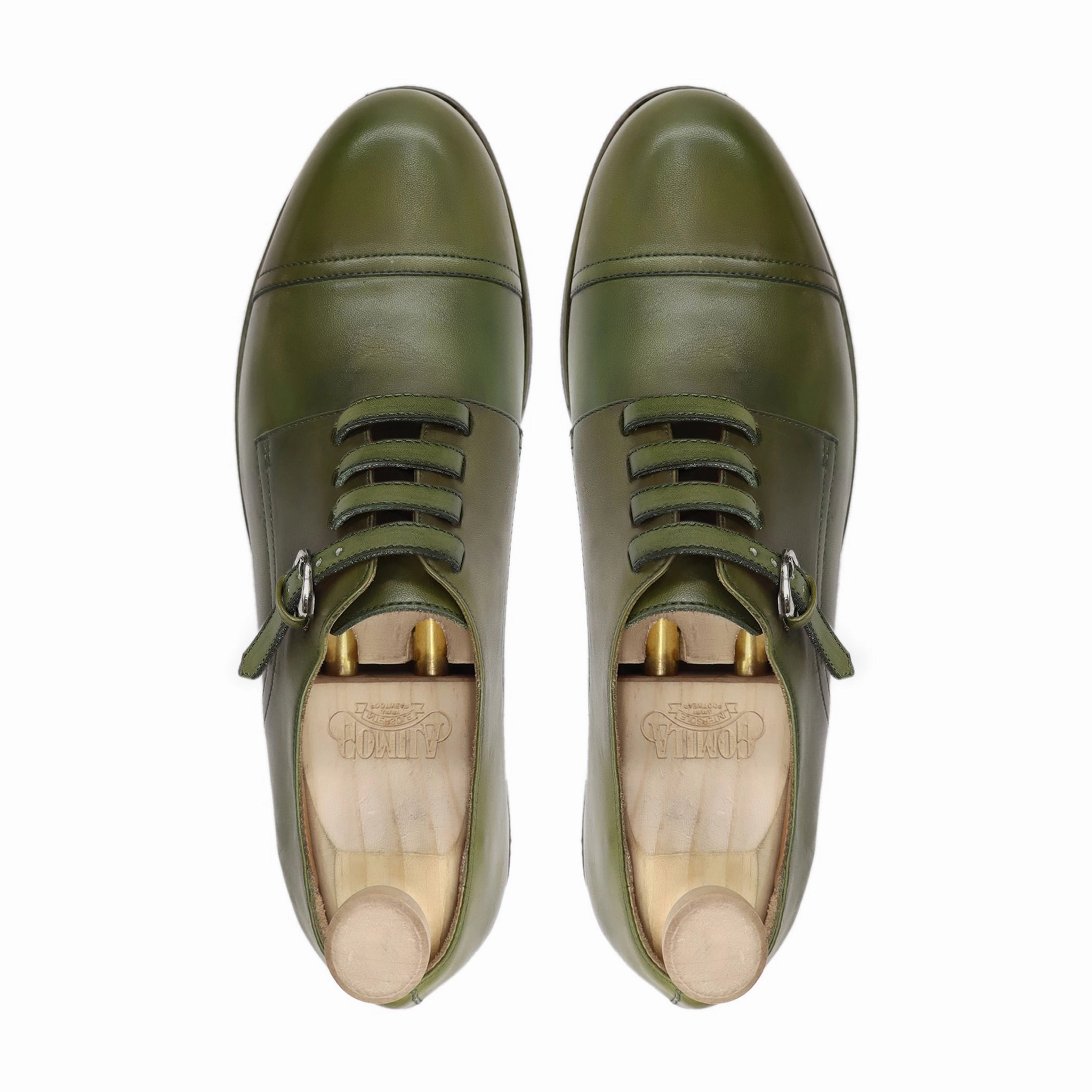 Nordic - Men's Green Calf Leather Derby Shoe If The Shoe Fits Lace It Up Quote