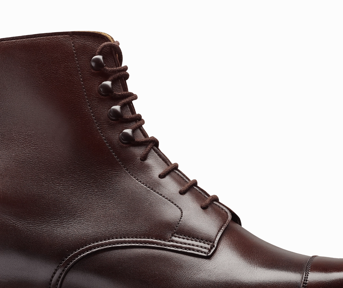 Northcote Dark Brown Wax Calf Lace Up Boot Shoes