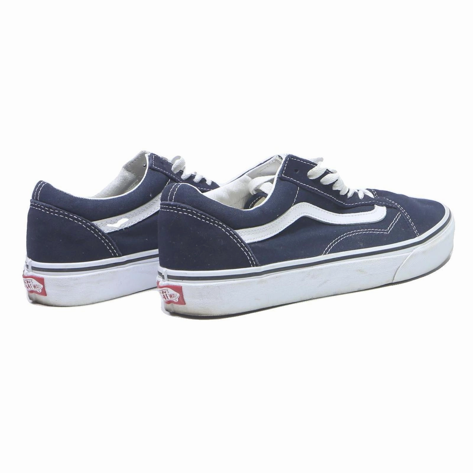VANS Old Skool Mens Low Top Trainers Canvas Navy Blue UK 7 Skate Shoes 550 Casual Shoes