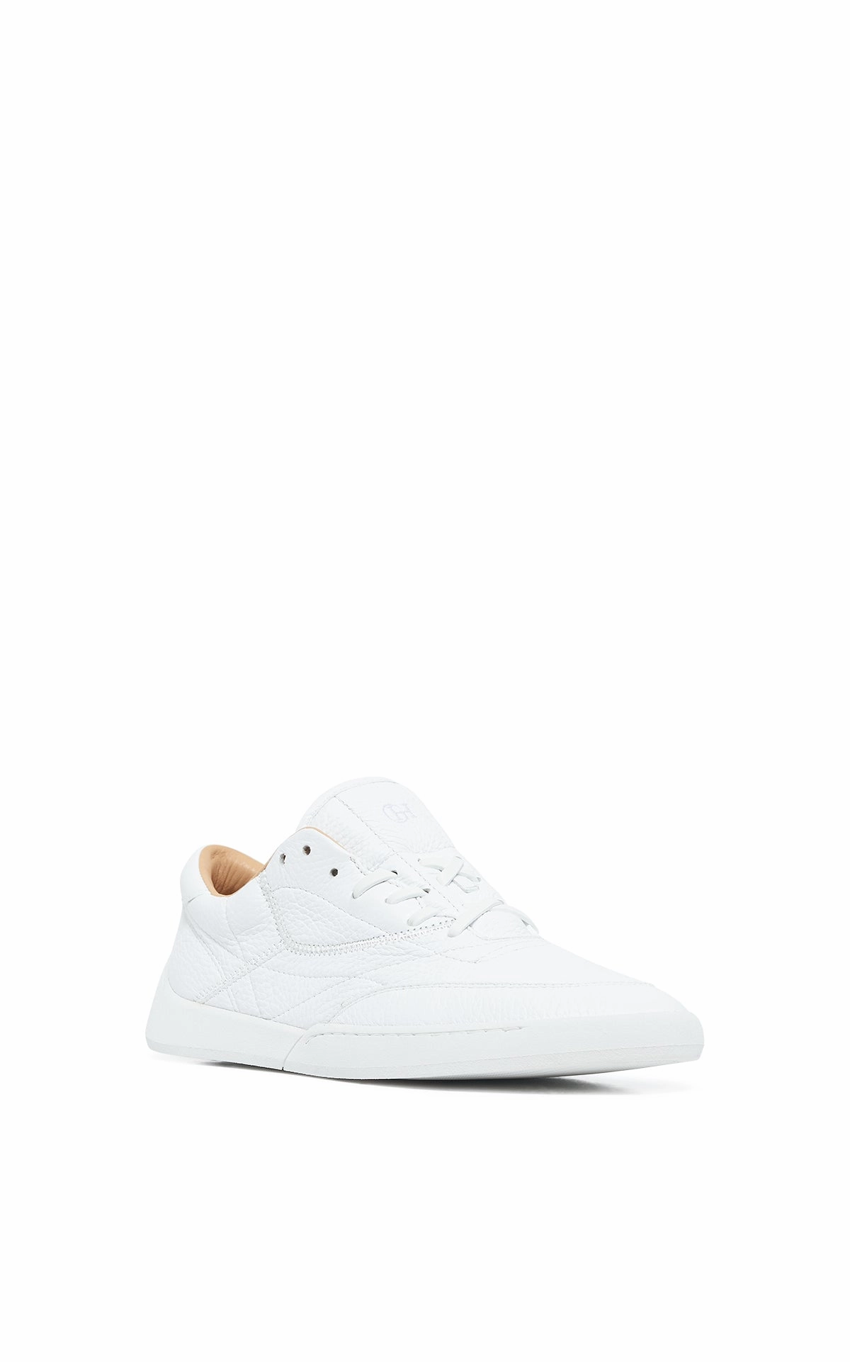 Oaxaca Slip On Ohio Slip-on Sneaker in White Textured Leather