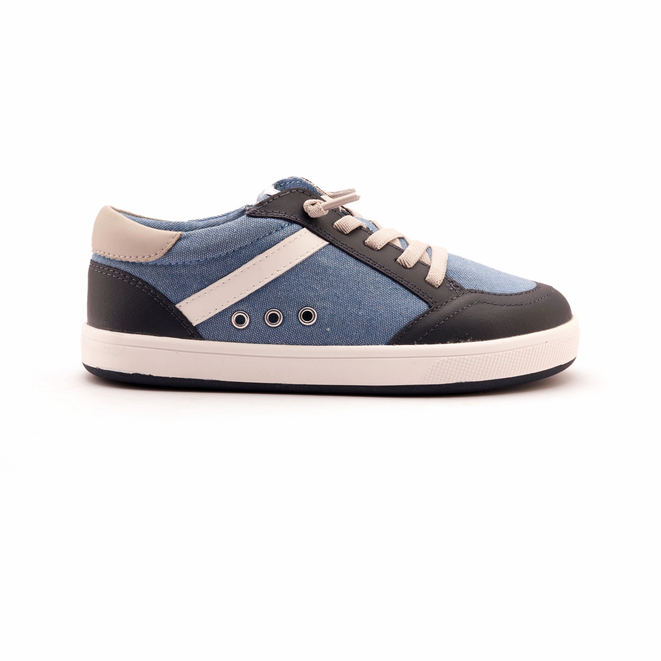 Sorel Kinetic Snow Boots Old Soles Boy's and GIrl's Jet Casual Shoes - Light Denim Canvas / Navy / Snow