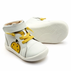 Top Ten Snow Boots Old Soles Boy's and Girl's Smiley Ground Casual Shoes - Snow / Fluro Yellow