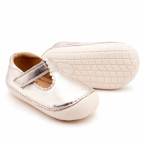 Old Soles Girl's Pave Classic-T Casual Shoes - Silver / Snow Infant Snow Boots Size 3