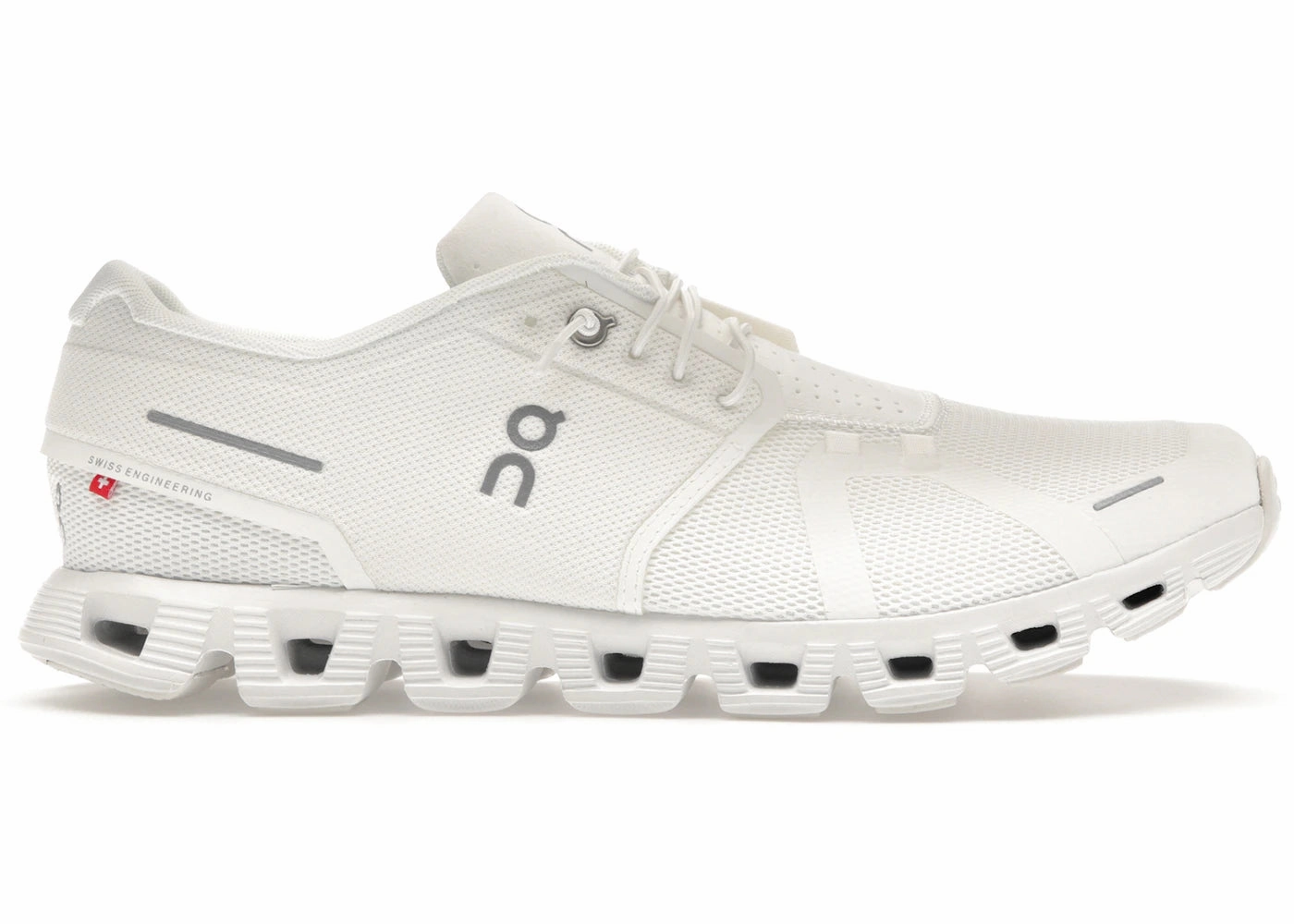 On Running Cloud 5 Undyed White Shoes For Road Running