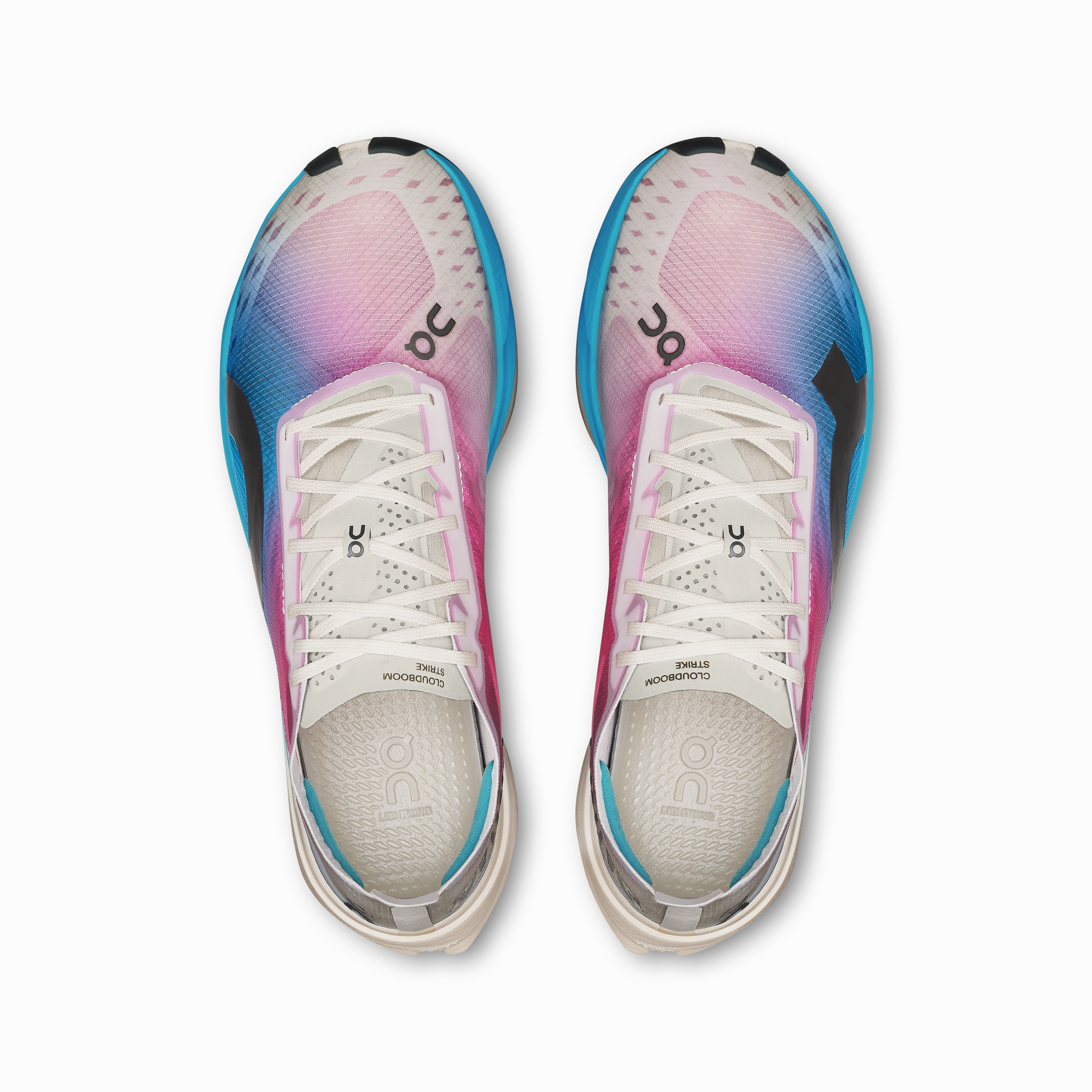 Neutral Running Shoe On Running Cloudboom Strike White Horizon Running