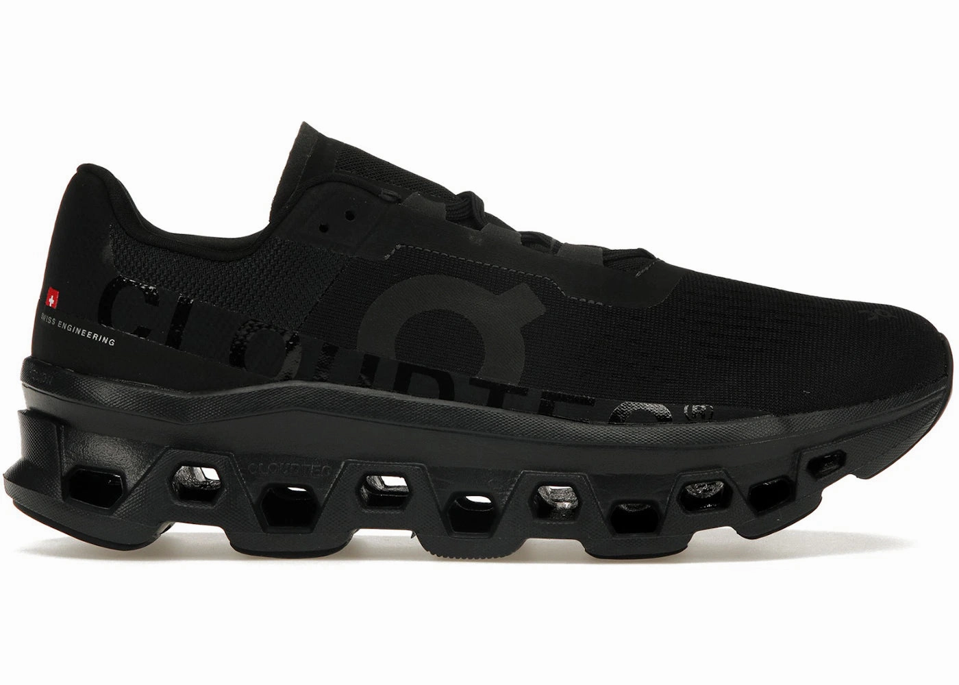 On Running Cloudmonster All Black Long Running Shoes