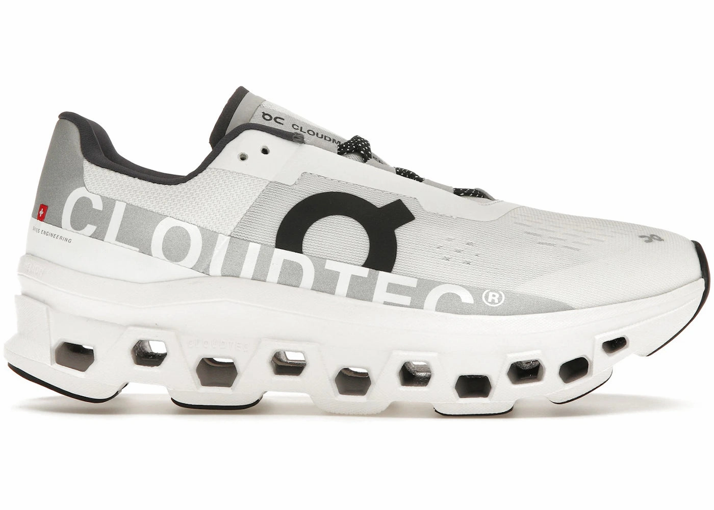 4mm Drop Running Shoes On Running Cloudmonster Undyed White