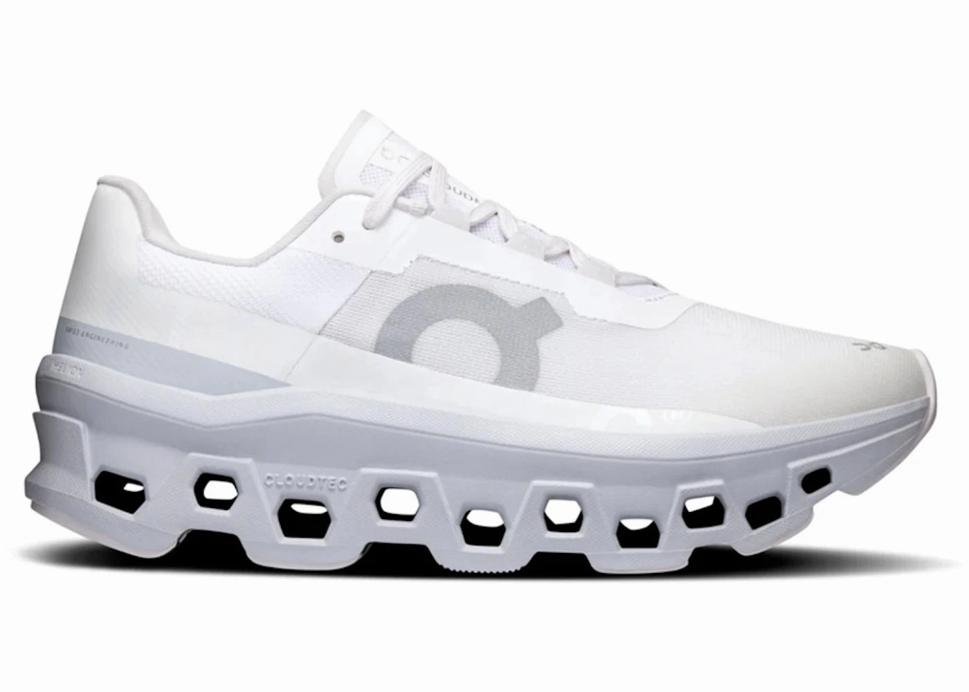 On Running Cloudmonster White Glacier Run Swift 3 Road Running Shoes