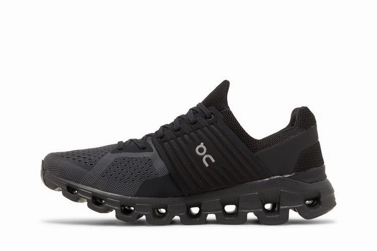 On Running Cloudswift All Black Running Shoes Support Ankle