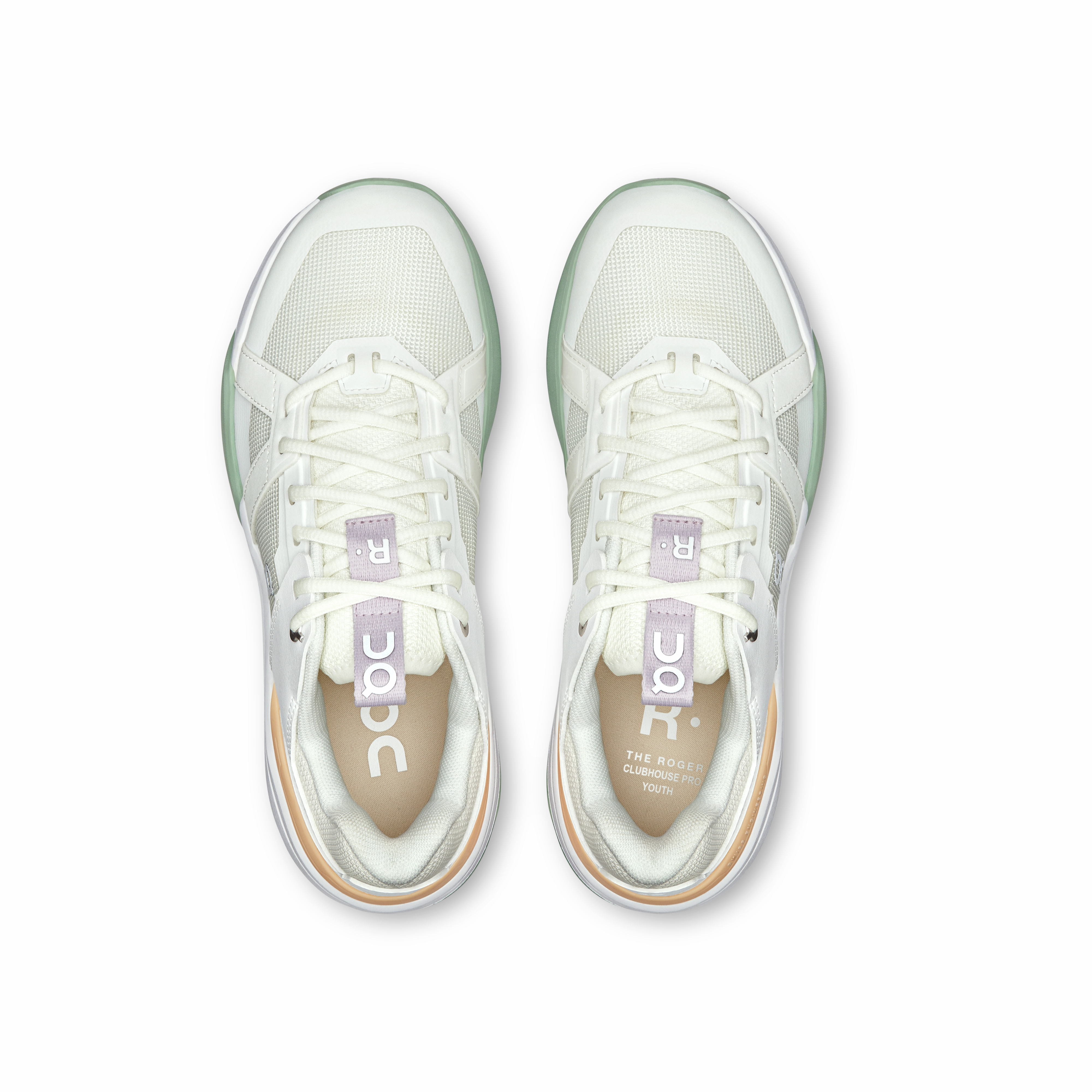Step Into Tennis Shoes On Running The Roger Clubhouse Pro Youth White Mineral