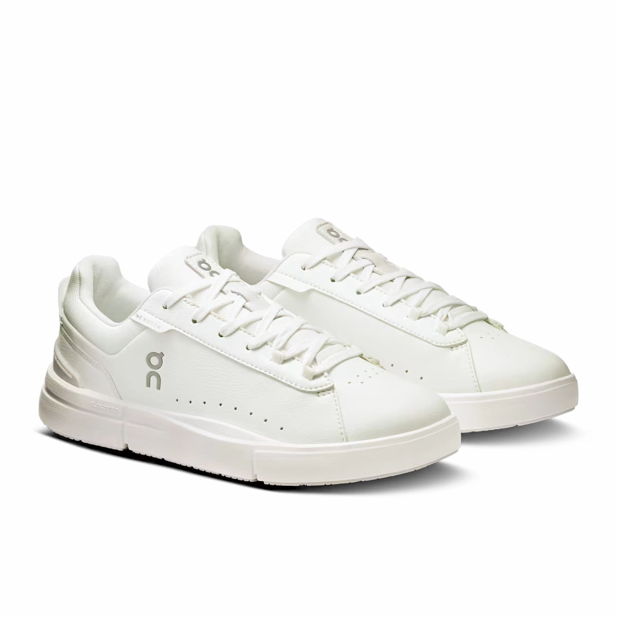 On Running Women's Roger Advantage Sneakers - White Custom Painted Tennis Shoes