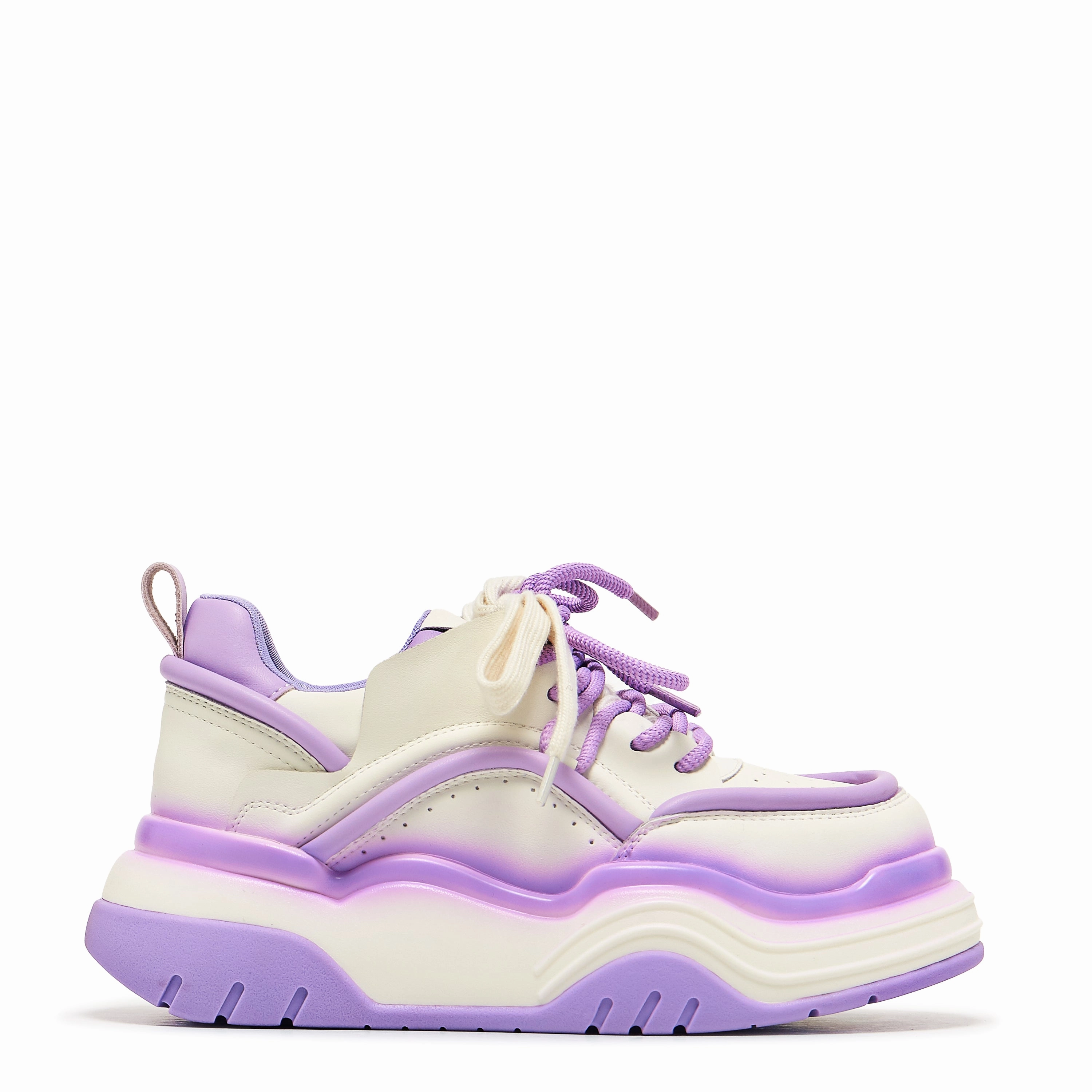 Neon Reef Platform Trainers - Violet Non Slip Mary Jane Shoes