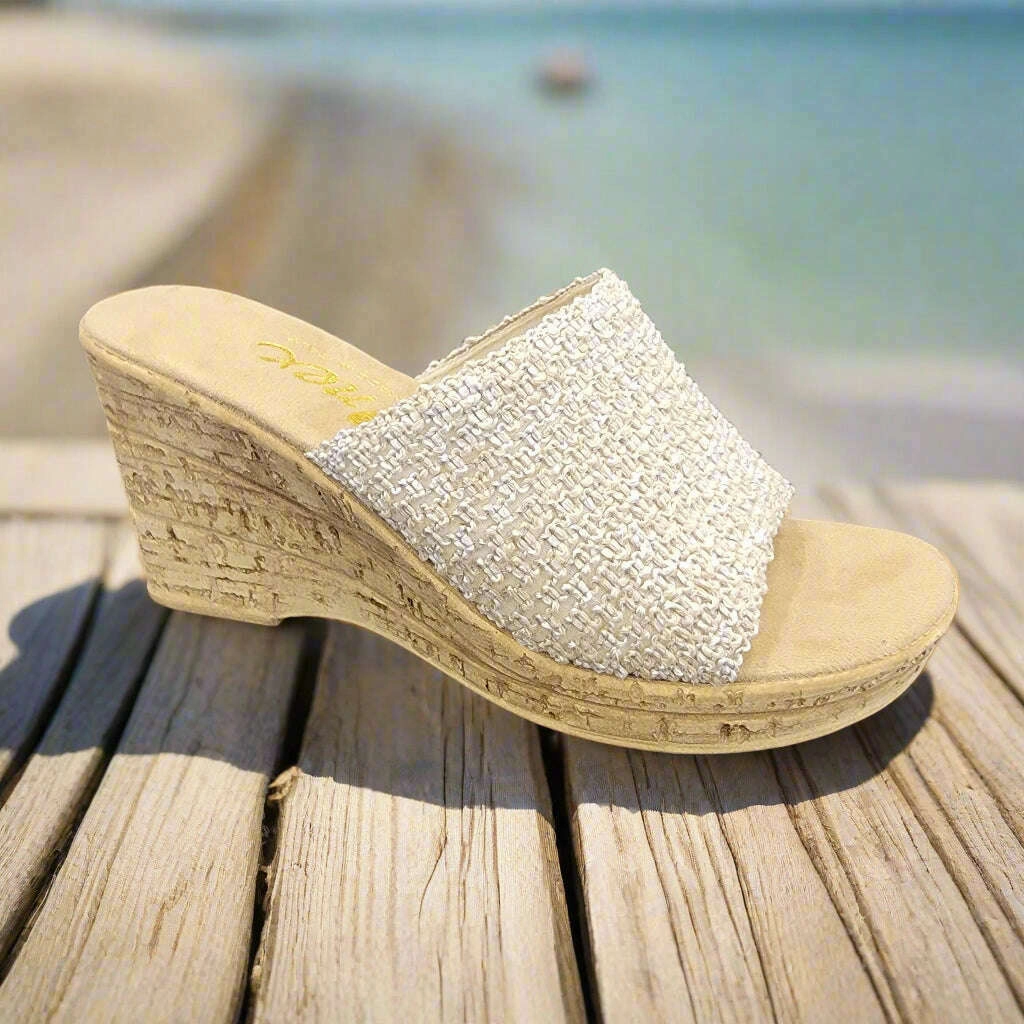 Flat Shoes Mary Jane ONEX - Bianca - Natural Straw