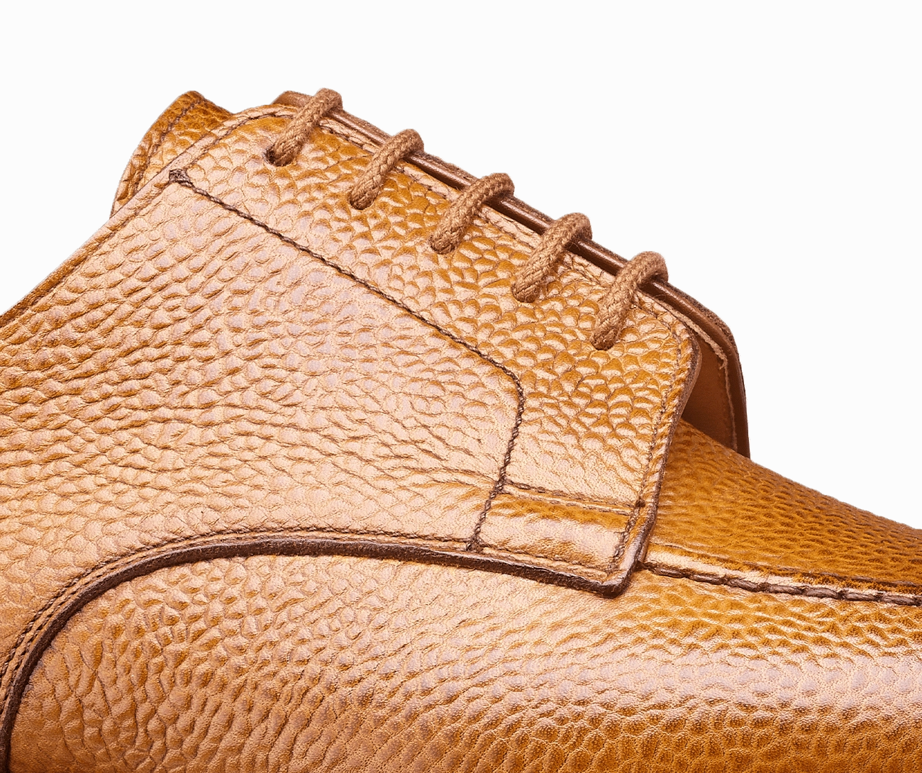 Leather Shoes Derby Onslow 3 Beige Scotch Grain