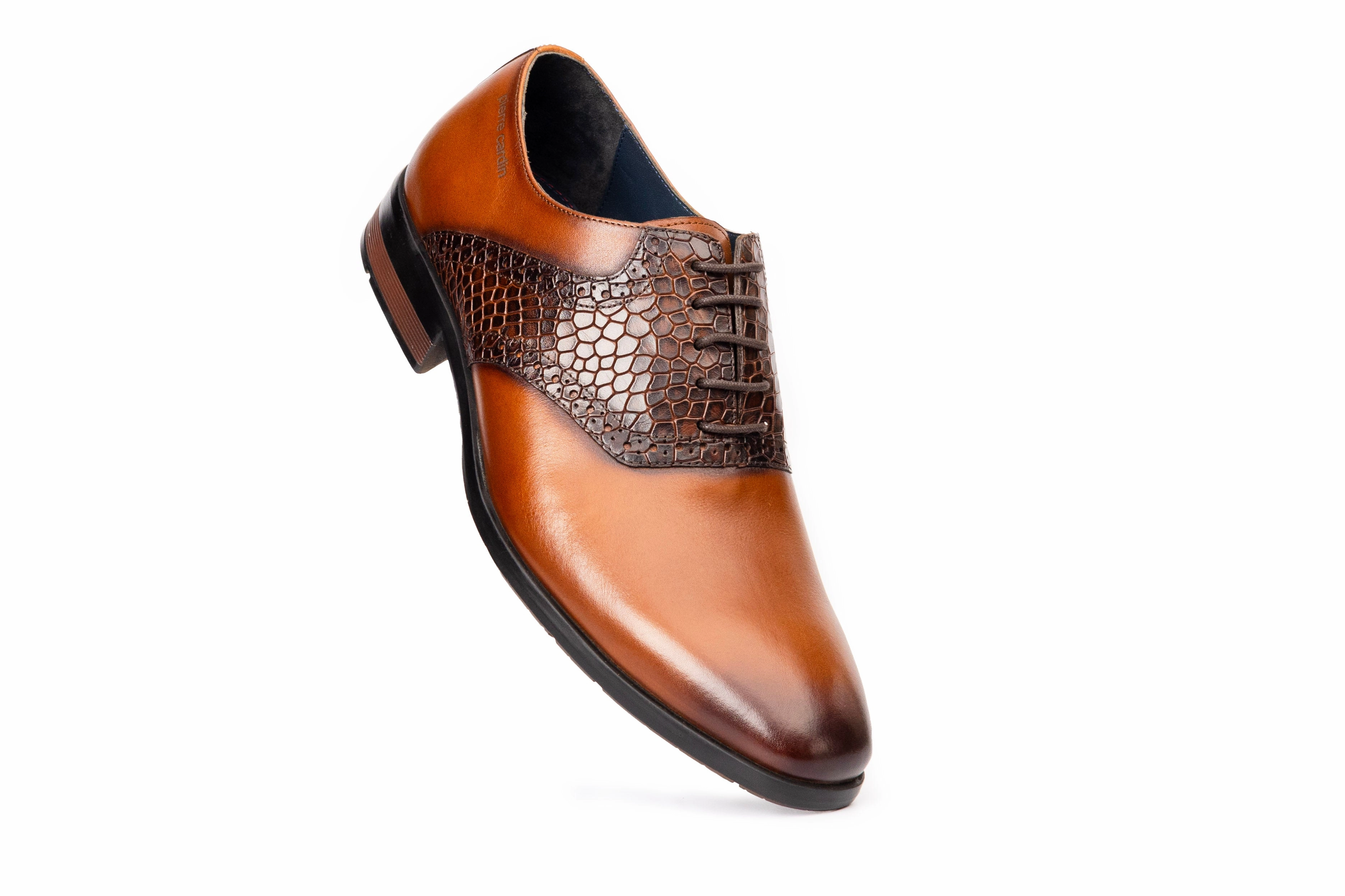 Macys Oxfords Onyx: Textured Cognac Oxford