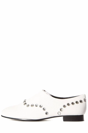 Opening Ceremony White Leather Slip-On Oxford SZ 39 West End Oxford