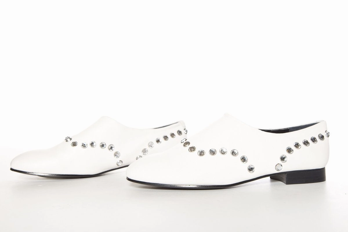 Opening Ceremony White Leather Slip-On Oxford SZ 39 Shop Oxfords