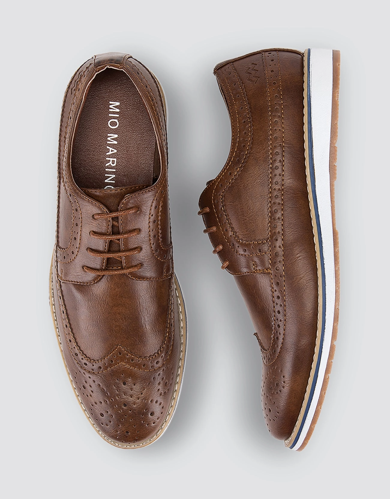 Ornate Wingtip Casual Oxford Shoes Zerogrand Oxfords
