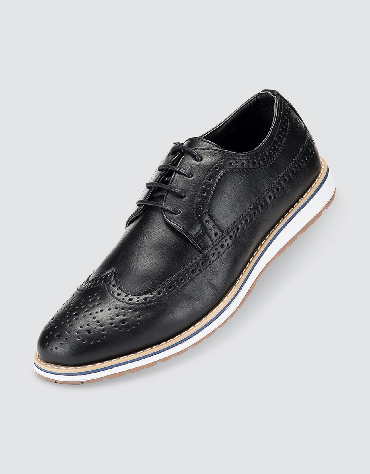 Ornate Wingtip Casual Oxford Shoes Platform Oxfords