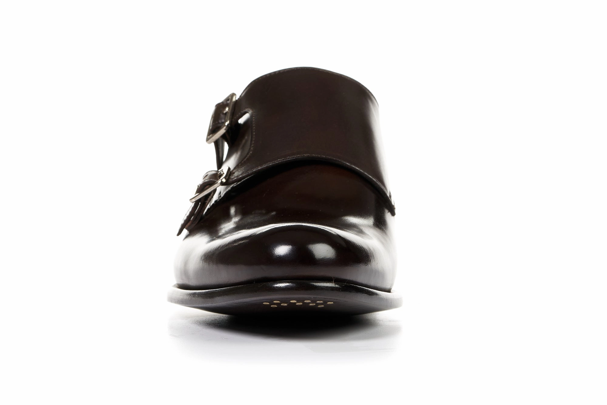 The Poitier Double Monk Strap - Chocolate John Lobb Brogues