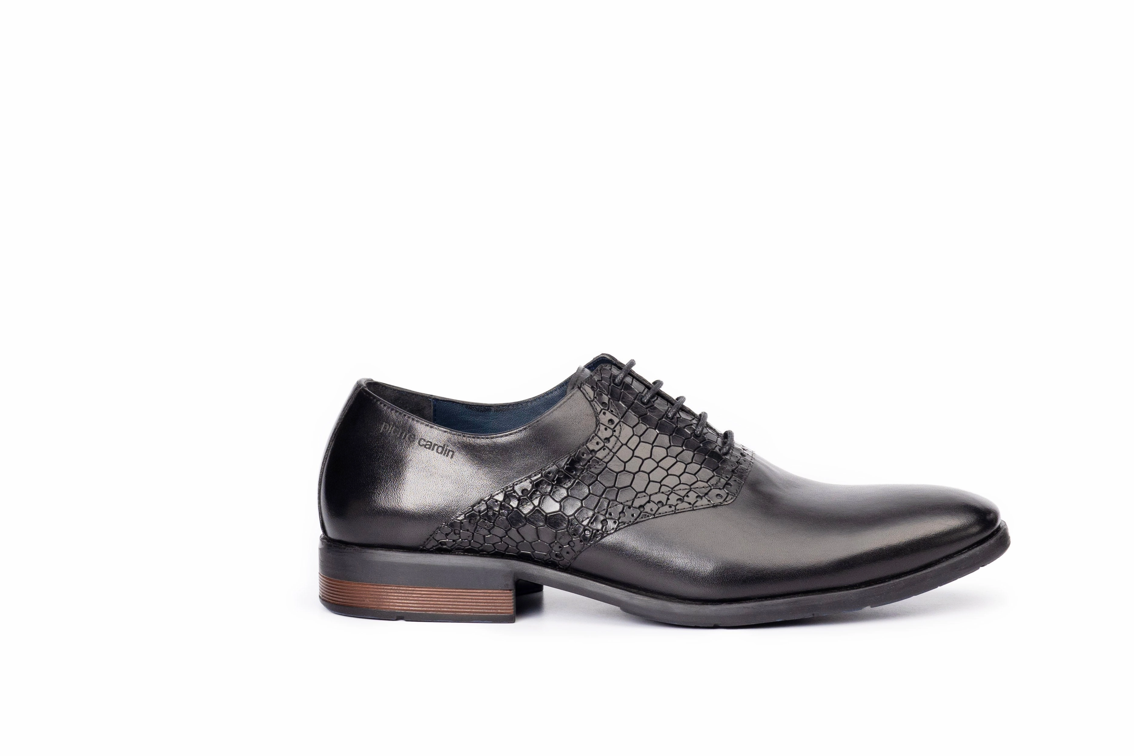 Onyx: Textured Black Oxford Comfortable Shoes