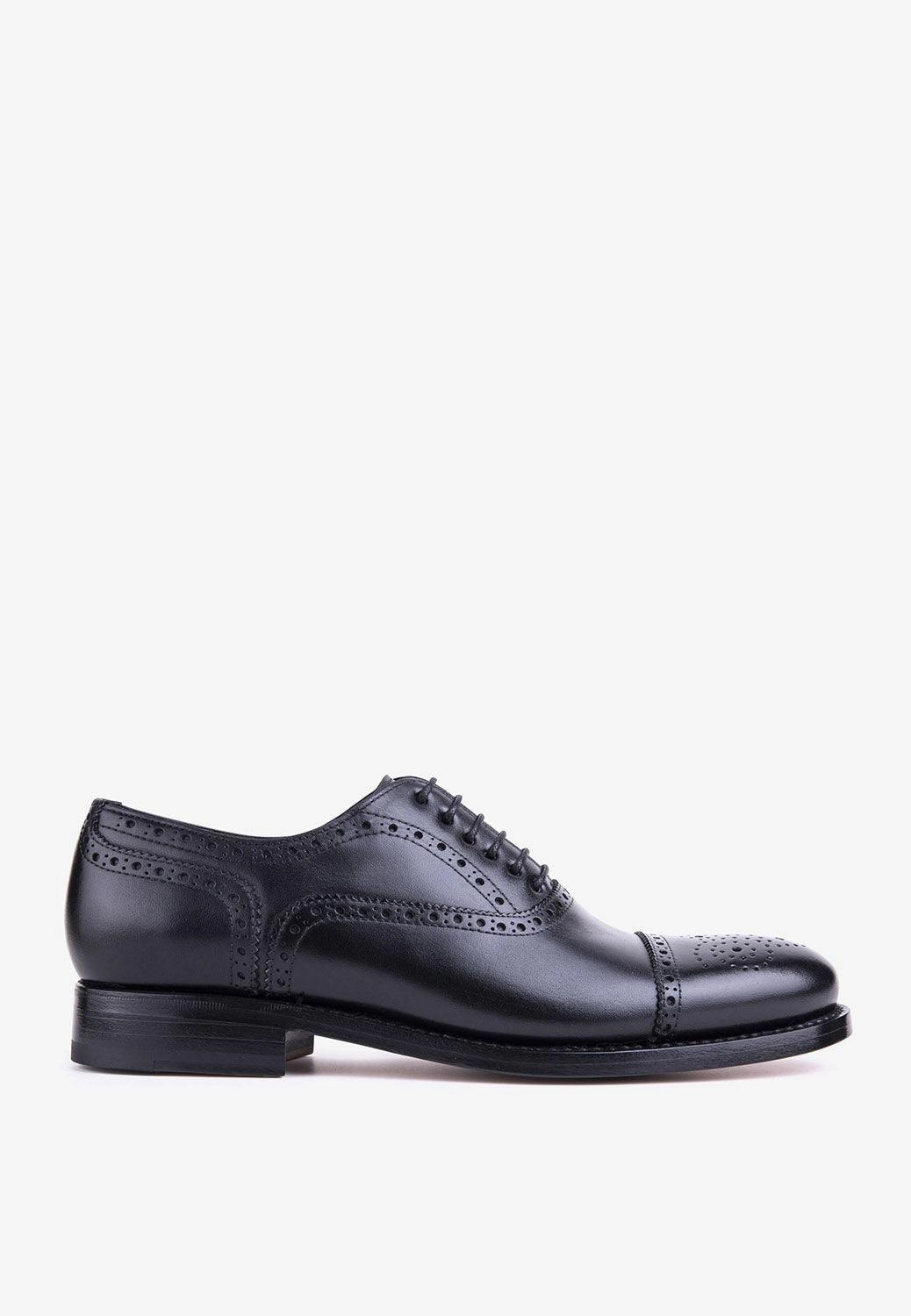 Metallic Silver Oxford Shoes Blake Rapid Stitched Oxford Leather Black Double Sole