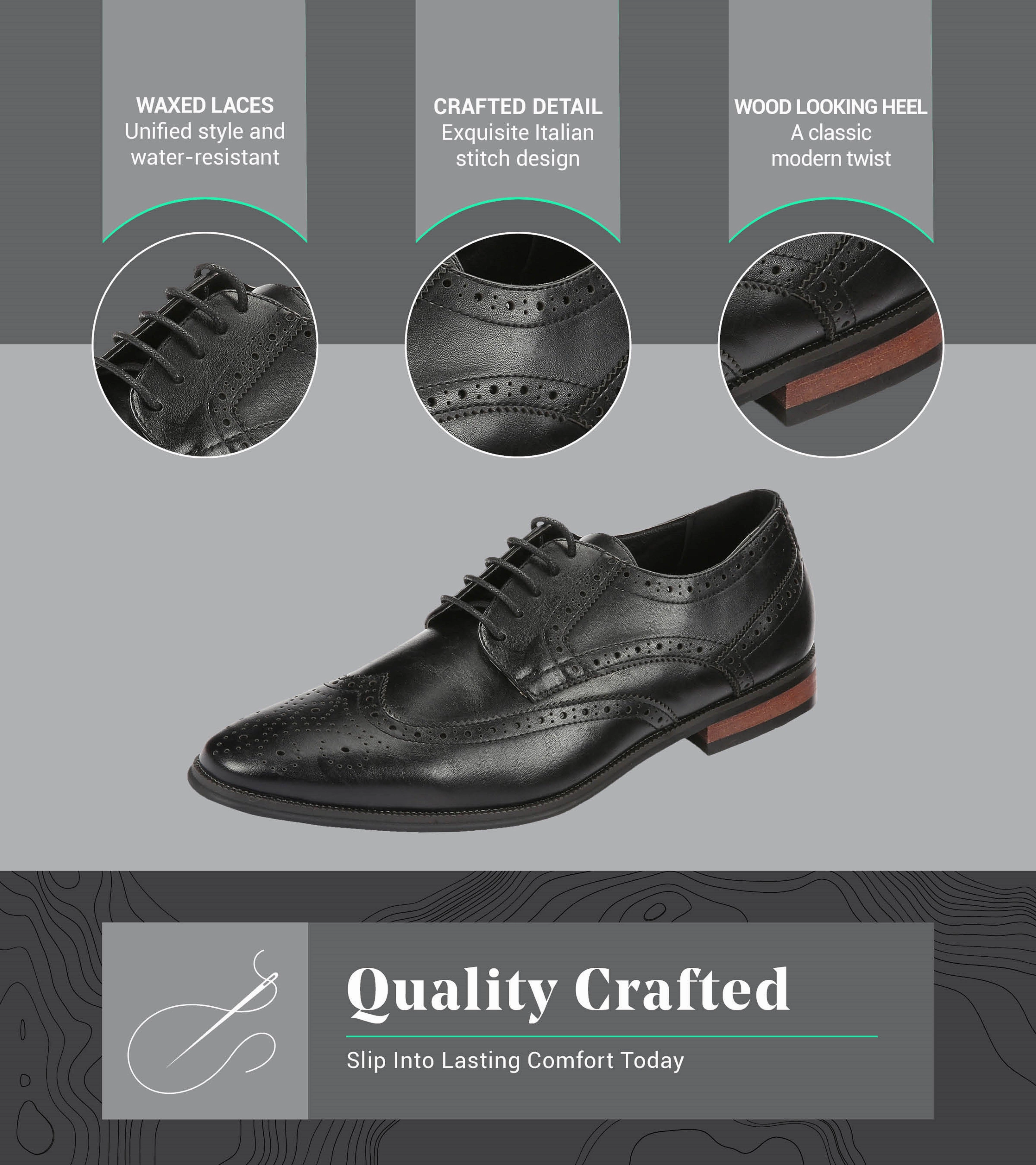 Oxford Ornate Shoes Modern Essentials Cap Toe Oxfords