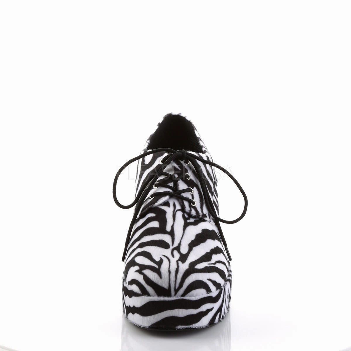 JAZZ-02 Zebra Print Platform Shoes The Stadium Oxford