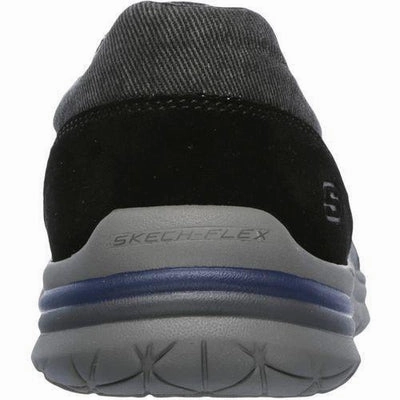 64195-BLK Men's Skechers, Superior 2.0 Vorado Slip on Shoes Comfortable Casual Dress Shoes