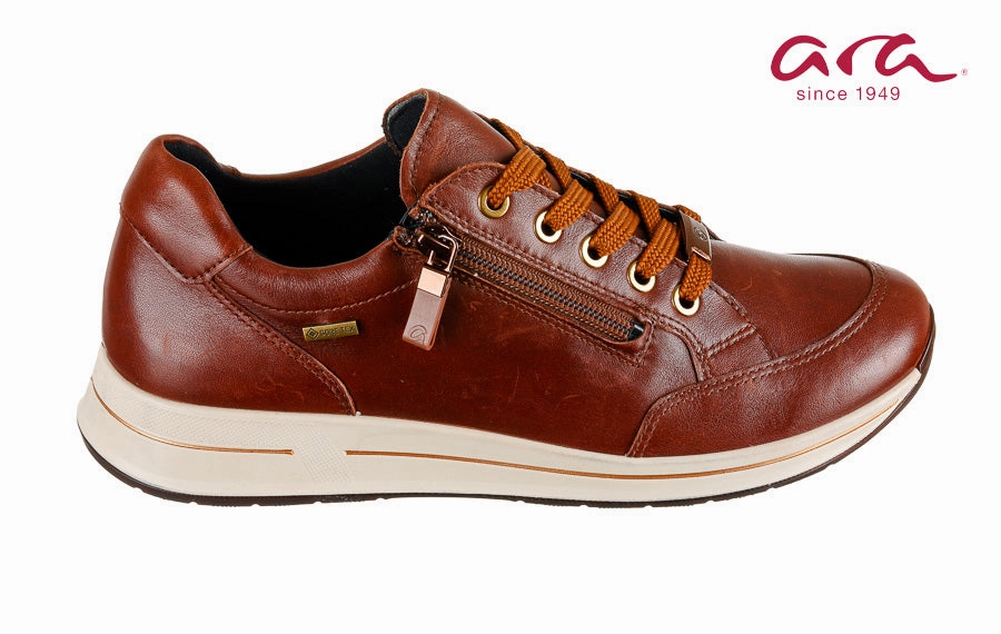 Ara Chestnut Brown Pointed Toe Brogues