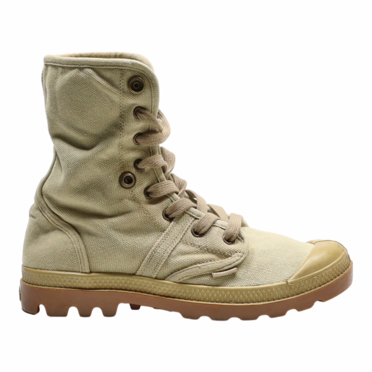 PALLADIUM Hiking Boots Beige Canvas Womens UK 6.5 Hiking Shoes Kohls
