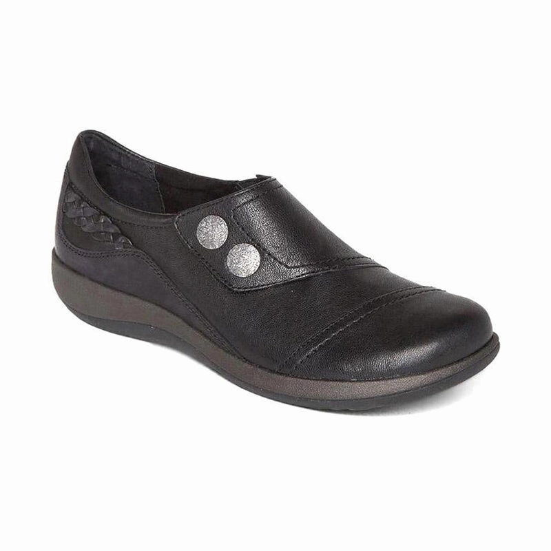 Women's Karina (WIDE) Black Mod Brogues