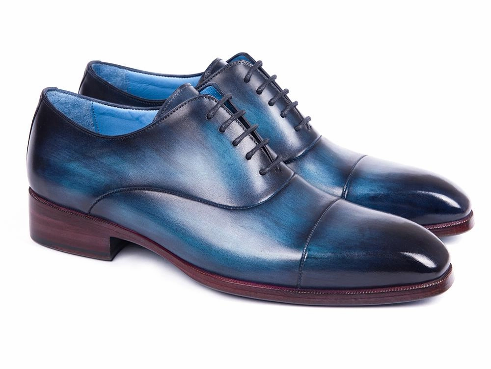 Paul Parkman Men's Captoe Oxfords in Blue and Turquoise Stuart Weitzman Oxford