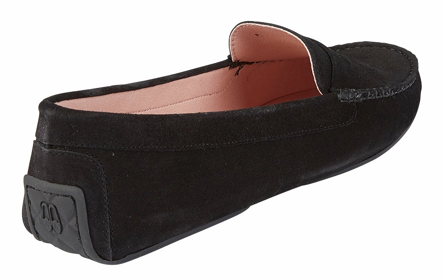 Pb Earlgrey Black Boat Shoe Loafers