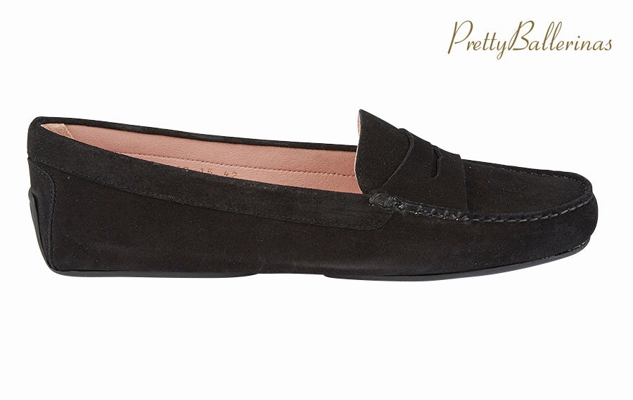 Pb Earlgrey Black Hush Puppies Slip On Loafers