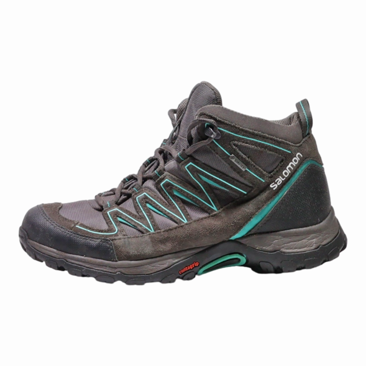 Skechers Hiking Shoes SALOMON Hiking Boots Grey Synthetic Womens UK 6