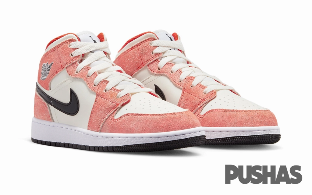 Basketball Shoes Size 5 1 2 Air Jordan 1 Mid SE 'Orange Suede' GS (2023)